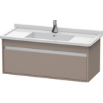 Duravit Ketho Wastafelonderkast 100x45.5x41cm 1 lade Standaard greep met softclose spaanplaat Basalt Mat 0300508