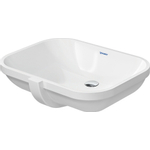 Duravit D Code onderbouwwastafel 56x40cm zonder kraangat met overloop wit 0315223