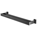 Haceka Edge Handdoekhouder - 60cm - dubbel - grafiet gunmetal SW654130