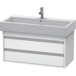 Duravit Ketho Wastafelonderkast 95x44x48cm Standaard greep met softclose spaanplaat wit Mat 0280188