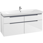 Villeroy & boch Subway 2.0 wastafelonderkast 128.7x59x44.9cm glossy white SW118772