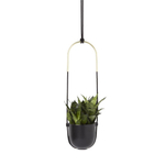 Umbra Bolo plantenhanger 19x62cm keramiek zwart SW539428