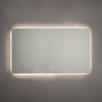Adema Squared Badkamerspiegel - 120x70cm - indirecte LED verlichting - touch schakelaar - spiegelverwarming SW238214