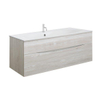 Crosswater Glide II Wastafel inbouw - kraangat - 100x1x45cm - Cast Mineral Marble wit SW876156