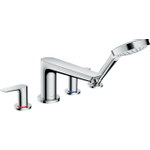 Hansgrohe Talis e afdekset 4 gats badrandcombinatie chroom SW31954