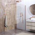 BRAUER Copper Frame Inloopdouche helder glas met frame 120x200cm - koper geborsteld SW1039036