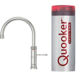 Quooker NL Classic Fusion round kokendwaterkraan opbouw uitloop draaibaar met Pro3 reservoir RVS SW299628