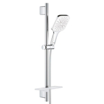 GROHE QuickFix Vitalio glijstangset met zeepschaal en 3 standen vierkante handdouche chroom SW705165