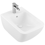 Villeroy en Boch Venticello wandbidet met 1 kraangat 37.5x56cm met overloop ceramic + wit 1025163