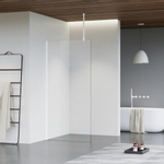 Fortifura Galeria inloopdouche - 100x200cm - helder glas - plafondarm - mat wit SW957336