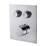 Wiesbaden Caral Klik Pro inbouw thermostatisch douchekraan 2 functies met inbouwdeel chroom SW717730