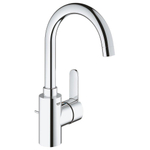 GROHE Eurostyle Cosmopolitan wastafelkraan L-size met afvoerplug met hoge draaibare uitloop chroom SW225264