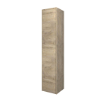 Proline Hoge kast P2O 1 deur push 2 open inclusief 4 glazen planchettes 35x35x169cm Raw oak OUTLETSTORE STORE34570