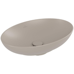 Villeroy & Boch Loop & friends opzetwastafel 56x38cm ovaal met overloop CeramicPlus almond SW644146