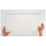 Cifre Ceramica Statuario wand- en vloertegel - 30x60cm - 9mm - Rechthoek - gerectificeerd - Marmerlook - Wit/zwart mat SW359743