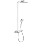 Hansgrohe Raindance Select E 300 2jet showerpipe EcoSmart: met Ecostat Select douchekraan thermostatisch met Raind. Select E 120 3jet handdouche en hoofddouche 2jet chroom 0605450