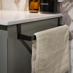 Adema Chaci handdoekrek - universeel - mat zwart SW762017