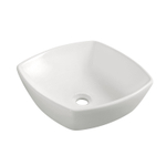 Wiesbaden Plaza waskom vierkant 42 x 42 x 13,5 cm keramiek glans wit SW65828