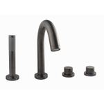 Wiesbaden Caral 4-gats badrandthermostaat afbouwset gunmetal SW454660