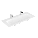 Villeroy & Boch Finion meubelwastafel met 2 kraangaten 120x50cm ceramic+ zonder overloop wit SW106532