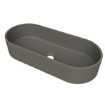 Arcqua Case waskom - ovaal - 60x26cm - mat quartz grijs SW1209155