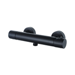 Fortifura Calvi Thermostatische Douchekraan - opbouw - zwart mat SW377839