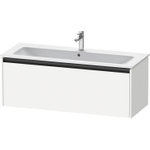 Duravit Ketho 2 wastafelonderbouwkast met 1 lade voor enkele wastafel 121x48x44cm met greep antraciet wit mat SW772886
