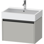 Duravit Ketho 2 wastafelonderbouwkast met 1 lade 68.4x46x44cm met greep antraciet betongrijs mat SW772045