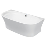 Duravit Cape Cod half vrijstaand bad - 190x90x64cm - DuraSolid - wit 0300898
