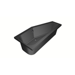 Xenz Lagoon compact ligbad - 160x75cm - met overloop - zonder afvoer - Hoekopstelling rechts - Acryl Ebony mat SW102967