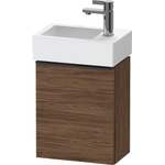 Duravit D-Neo wastafelonderkast 36.4x44x22.2cm Linksdraaiend 1 deur Noten (donker) Mat SW640569