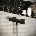 Hotbath Gal Thermostatische Douchemengkraan met 1/2" onderaansluiting Geborsteld Gunmetal PVD SW656185