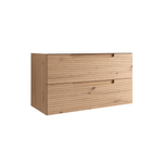 Adema Prime Balance Wastafelonderkast - 100x55x44.9cm - 2 lades - Geintegreerde greep - MDF - Rustiek Eiken SW1027169
