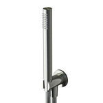 Hotbath Archie wandsteun uitlaat met gewapende doucheslang 150cm en handdouche RVS SW230357