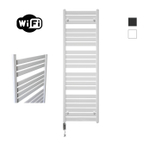 Sanicare HVW - Moda electrische WifiRadiator - 160x60cm - mat wit met thermostaat chroom - linksonder SW1185674