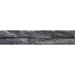 Keradom Rock Wandtegel 8x39cm 10mm porcellanato Black SW450977
