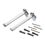 Raminex RAM paar glasplaatconsoles verend chroom 0820342