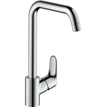 Hansgrohe Focus E2 keukenkraan met hoge draaibare uitloop instelbaar 110 graden, 150 graden en 360 graden chroom 0605548