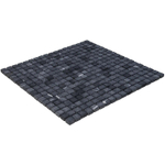 The Mosaic Factory Natural Stone mozaïektegel - 30.2x30.2cm - wand en vloertegel - Vierkant - Marmer Nero Anticato Mat SW66203