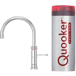 Quooker NL Classic Fusion round kokendwaterkraan opbouw uitloop draaibaar met Pro3 reservoir Chroom SW299623