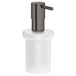 GROHE Essentials zeepdispenser glas zonder houder hard graphite SW98936