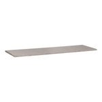 BRAUER Concrete Wastafelblad - 160x46x3cm - zonder kraangat - gecoat beton grijs gemêleerd SW416516