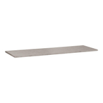 Saniclass Concrete wastafelblad 160x46x3cm zonder kraangat Gecoat Beton Grijs gemêleerd SW416516