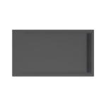 Xenz easy tray douchevloer 140x80x5cm rechthoek acryl ebony SW379221