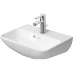 Duravit ME by Starck fontein 45x32cm zonder kraangat met overloop met wondergliss wit SW84163