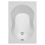 Plieger Compact solobad acryl 120x80cm 41cm diep met poten wit 0942136