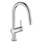 GROHE Minta Touch Keukenkraan - draaibare/uittrekbare uitloop - 2 straalsoorten - chroom SW225339