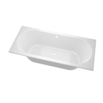 Zeza Oval Ligbad - 190x90cm - acryl - duo - glans wit SW1015080