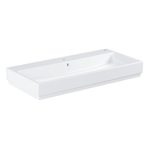 GROHE Cube keramiek opzet wastafel 100x49 kraangat+overl.pureguard wit SW205857