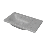 INK Enter Fontein - 40x22x1.6cm - 0 kraangaten - marmer mat wit SW692995